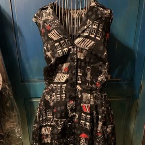 ModCloth Button front Sleeveless Dress